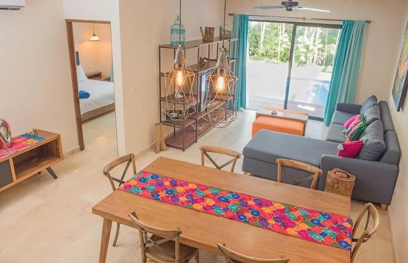 Apartment Swim Up- 2 Bdr & 2 Bike In Tulum Mexico